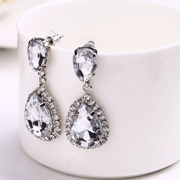 Rhinestone Drop Earrings