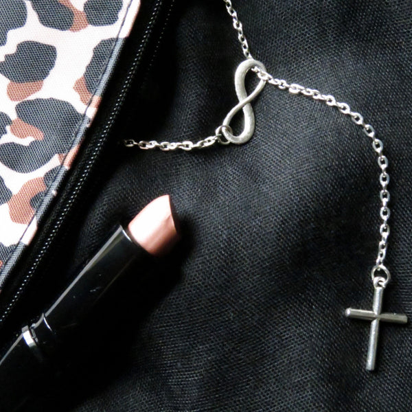 Infinity + Cross Necklace