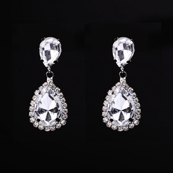 Rhinestone Drop Earrings