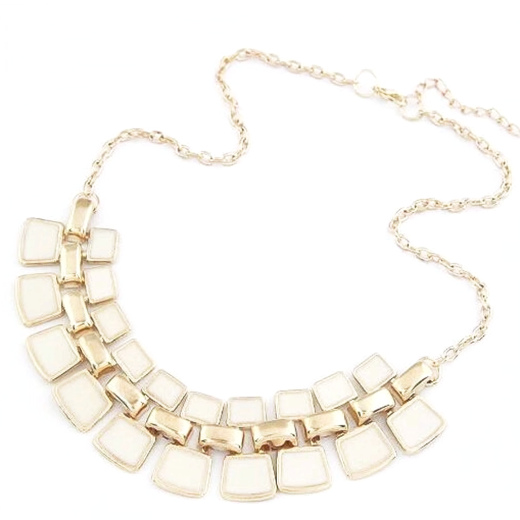 White Fashionable Collar Necklace