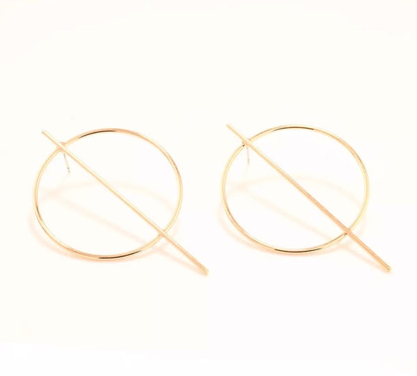 T Hoop Earrings