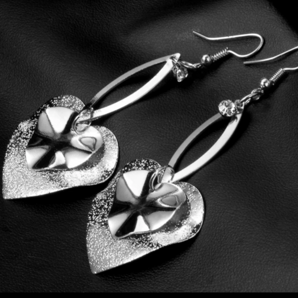 Heart Pendant Earrings